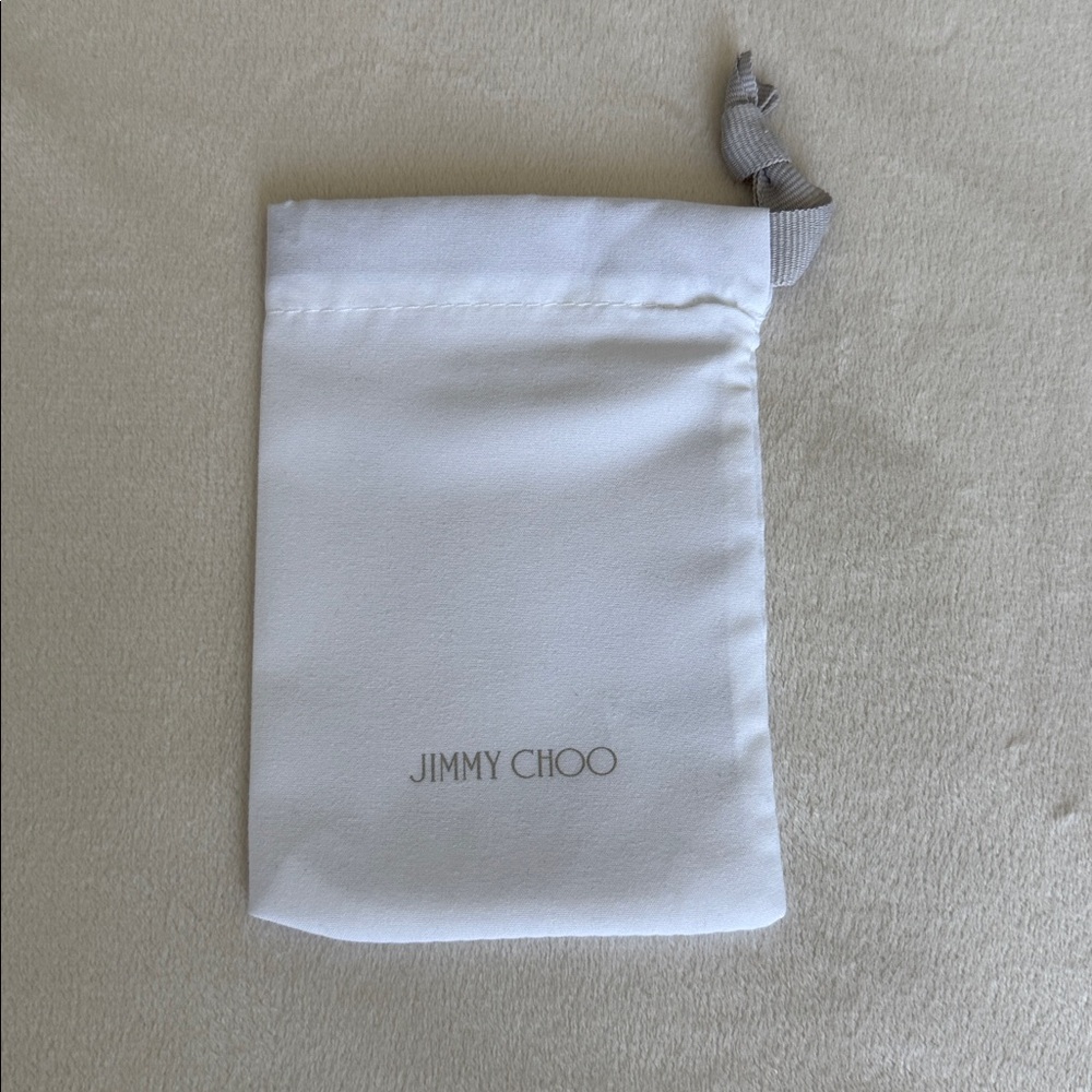 Jimmy Choo White Accessory Pouch